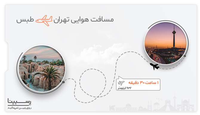 مسیر هوایی تهران طبس بلیط هواپیما طبس تهران